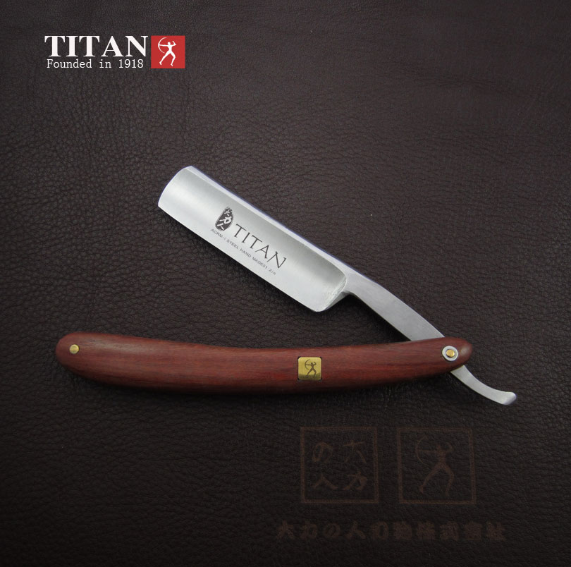 大力人血木柄 老式 剃刀 刮脸刀 剃须刀 手动 刮胡刀 剃头刀