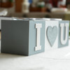 【为思礼 zakka】方形复古烛台 I love U 创意家居摆件 商品缩略图1