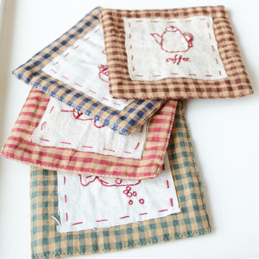 【为思礼 zakka】田园风 布艺杯垫 创意家居装饰 商品图2