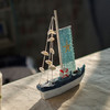 【为思礼 地中海】zakka 实木帆船（小） 做旧系 创意家居装饰摆件 商品缩略图1
