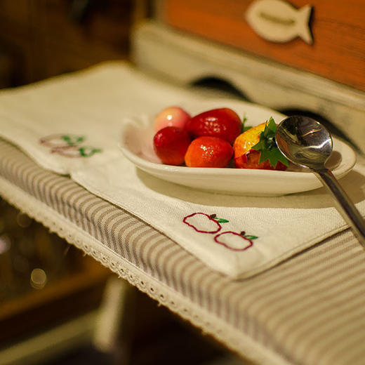 【为思礼 zakka】田园风 布艺杯垫 创意家居装饰 商品图1