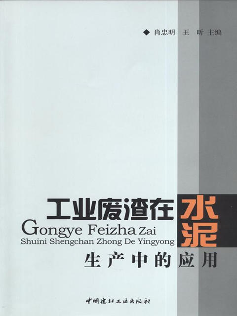 【正版现货】工业废渣在水泥生产中的应用  肖忠明,王昕著  中国建材工业出版社 商品图0
