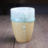 【为思礼】花茶杯 杯口捏花影青流釉牛奶杯 创意陶瓷礼品杯 商品缩略图0
