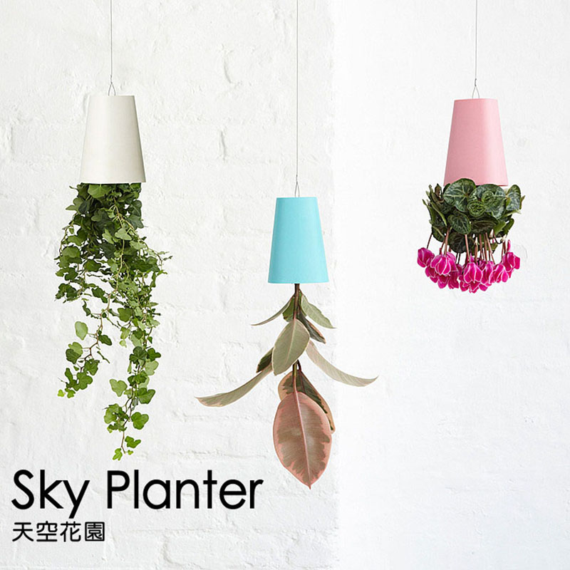 【为思礼 Sky Planter】天空花园 倒挂式空中花盆 创意花器 品味时尚家居