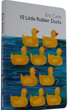 10 Little Rubber Ducks 十只橡皮鸭纸板书  卡尔绘本英文经典书赠送音频