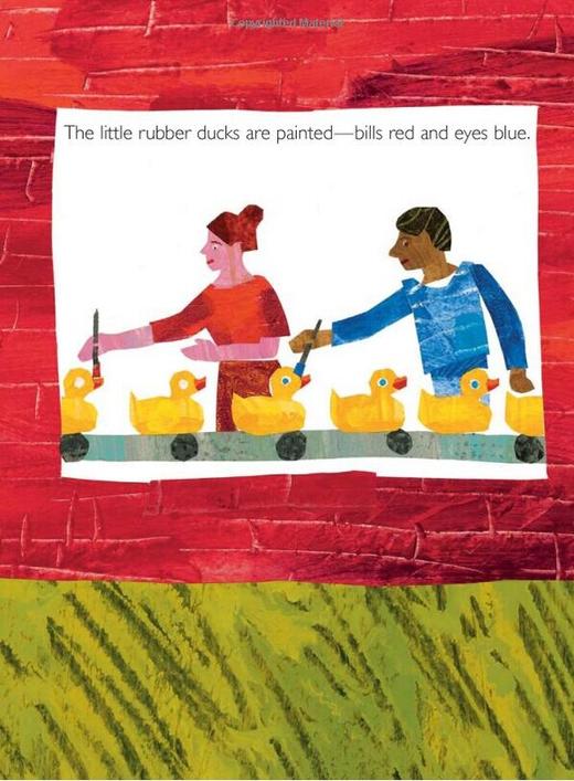 10 Little Rubber Ducks 十只橡皮鸭纸板书  卡尔绘本英文经典书赠送音频 商品图2