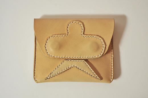 手工皮具头层牛皮植鞣革北京礼物皮燕子卡包钱包