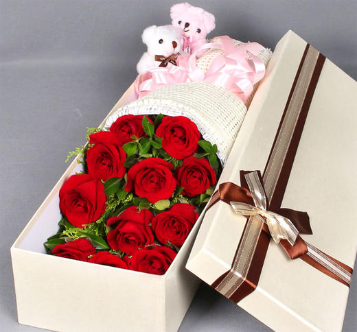 同城专送时尚高端玫瑰礼盒装 商品图1
