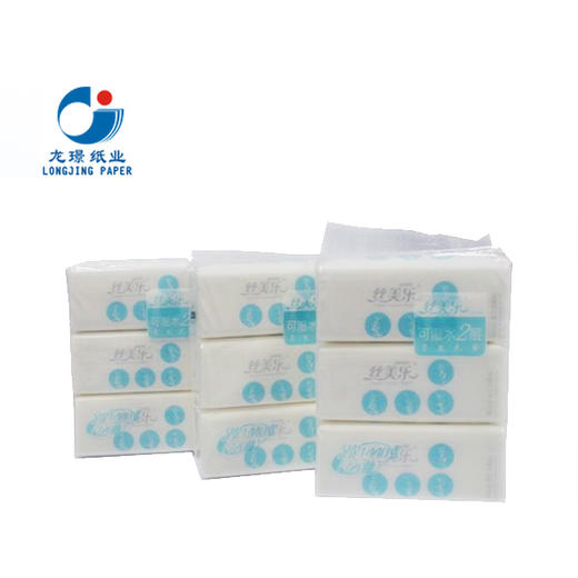 9包丝美乐 品位系列 高端可湿水 抽取式面巾纸软抽 200抽/包 SP5200 商品图0