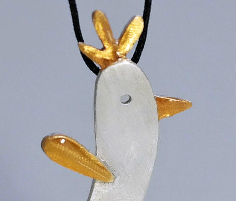 现货 Kiss the Frog－爱的侍卫瘦鸟滴滴 项链［希腊设计师］ 商品图1