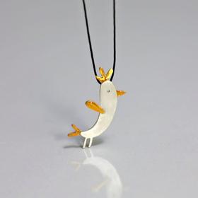现货 Kiss the Frog－爱的侍卫瘦鸟滴滴 项链［希腊设计师］
