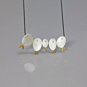 Kiss the Frog－萌系小鱼群1号 项链［希腊设计师］