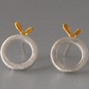 Kiss the Frog－圆圈爱心小 耳钉［希腊设计师］ 商品缩略图1