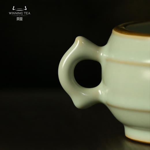 问鼎汝瓷天青鱼耳双线篓式炉 商品图1