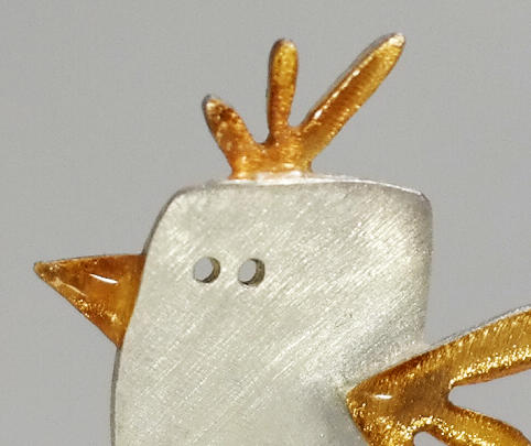 Kiss the Frog－小鸟咯咯 胸针［希腊设计师］ 商品图1