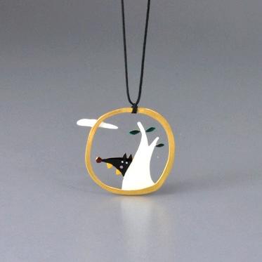北京仓｜Kiss the Frog－树后大灰狼 项链［希腊设计师］ 商品图0