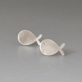 Kiss the Frog-可爱的鱼 耳钉［希腊设计师］