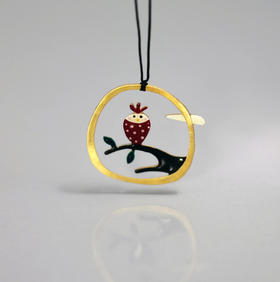 北京仓｜Kiss the Frog－爱的观察员猫头鹰 项链 ［希腊设计师］