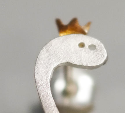 Kiss the Frog-不对称小蛇 耳钉［希腊设计师］ 商品图1