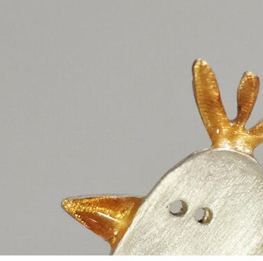 Kiss the Frog－小鸟咯咯 胸针［希腊设计师］ 商品图1