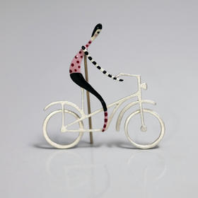 Kiss the Frog-骑着自行车去找你 胸针［希腊设计师］