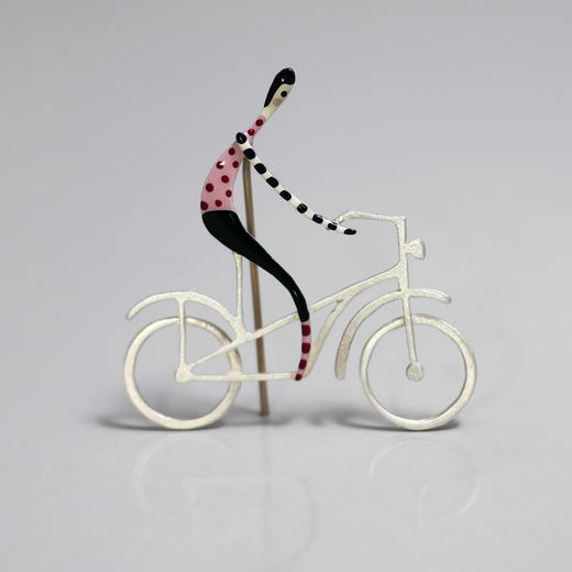 Kiss the Frog-骑着自行车去找你 胸针［希腊设计师］ 商品图0