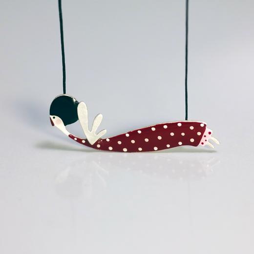 Kiss the Frog－飞翔的女孩2号 项链［希腊设计师］ 商品图0