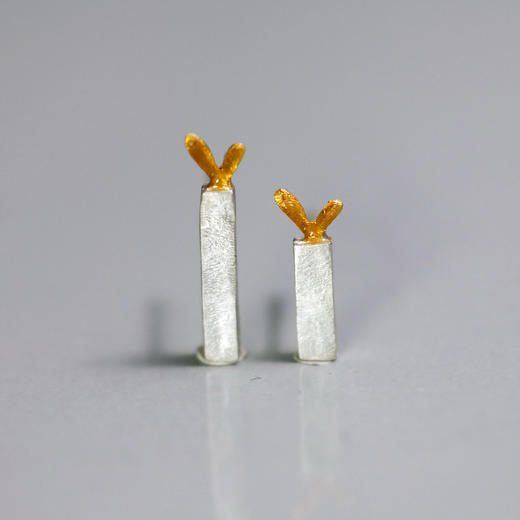 Kiss the Frog-爱心火柴 耳钉［希腊设计师］ 商品图0