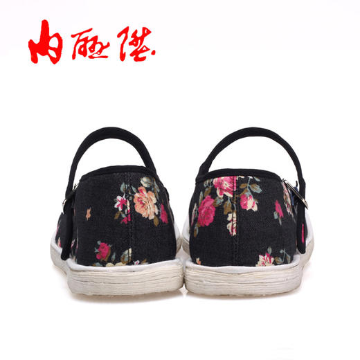 内联升女鞋手工单鞋千层底牛仔一代布鞋8273A 商品图2