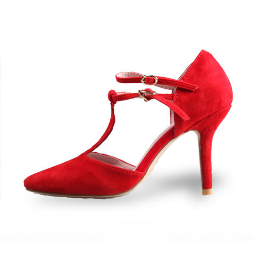 内联升女 老字号北京布鞋 女式羊皮公主绑带婚鞋6824C 商品图1