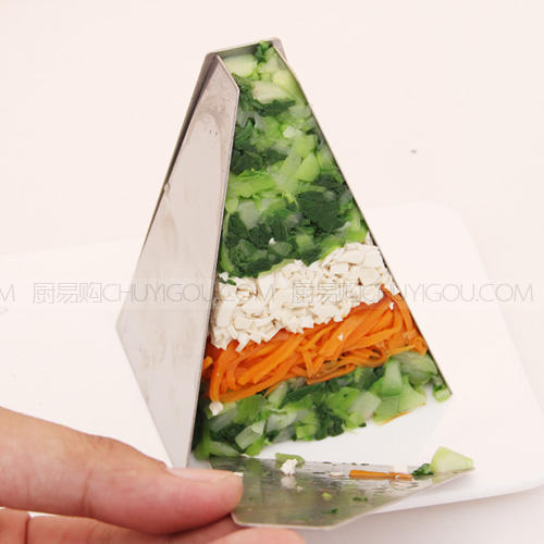 四角宝塔模具·创意凉菜塑形模具创意厨艺厨师冷菜造型模正辉创意 商品图0
