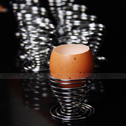 鸡蛋底托，不锈钢蛋托，蛋托，鸡蛋分餐托【10只装】 商品图1