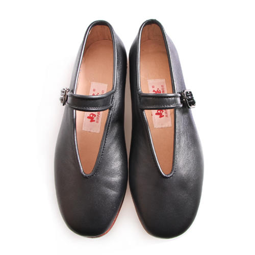 内联升女鞋手工单鞋镶芯皮底皮便木兰元口一代鞋7230A 商品图4