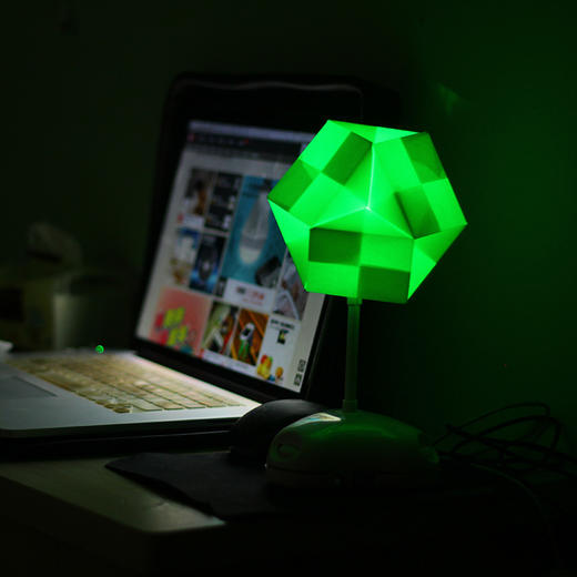 【为思礼 RECESKY】DIY折纸灯 AKARI 小夜灯 可调色氛围灯 益智教育 大人科学 商品图3