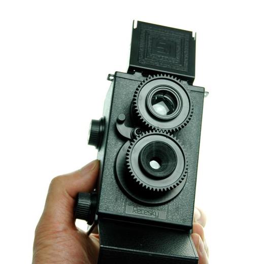 【为思礼】DIY复古lomo相机 双镜头 反光照相机 益智教育 大人科学 商品图1
