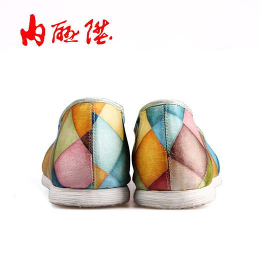 内联升女鞋新款 老字号北京布鞋 坤千层底水彩水舌女式布鞋8606A 商品图3
