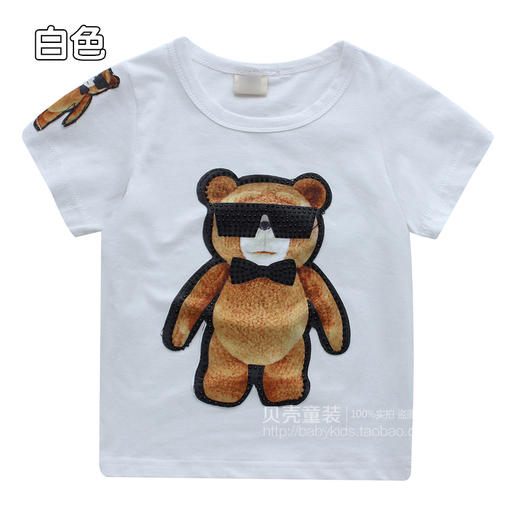 儿童短袖T恤 2015夏装新款亲子装男童女童童装卡通上衣tx-5626 商品图6