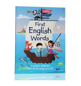 得奖新版 进口幼儿图解字典collins First English Words送正版CD 商品图0