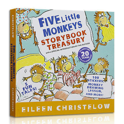 Five Little Monkeys五只猴子5个故事合集 英文原版绘本送 音频 适合0-9岁启蒙入门 商品图0