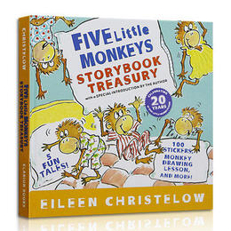 Five Little Monkeys五只猴子5个故事合集 英文原版绘本送 音频 适合0-9岁启蒙入门