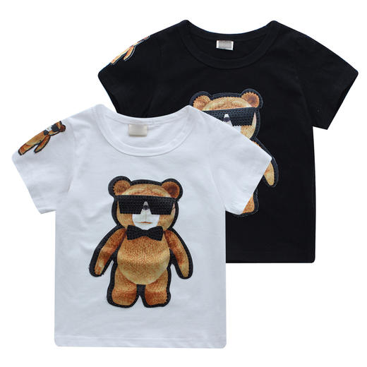 儿童短袖T恤 2015夏装新款亲子装男童女童童装卡通上衣tx-5626 商品图0