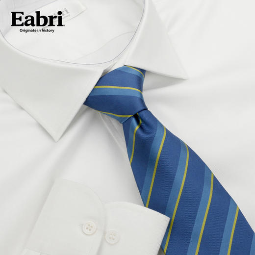 高唯男士斜织纯色方领法式/英式免烫衬衫 商品图3
