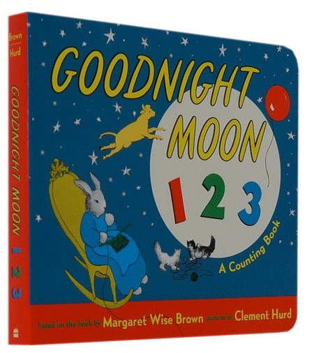 goodnight moon 123 纸板书 数数书 名家margaret wise brown 适合0-4