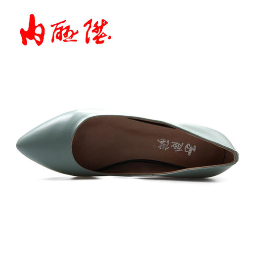 内联升女鞋单鞋春夏季时尚女式尖头羊皮低跟职业鞋4657C 商品图2