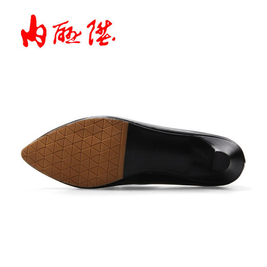 内联升女鞋单鞋春夏季时尚女式尖头羊皮低跟职业鞋4657C 商品图5