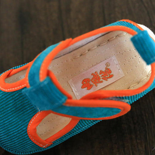内联升童鞋春夏凉鞋防滑胶底灯芯绒凉鞋5421C 商品图3