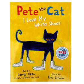 【新人礼】Pete the Cat I Love My White Shoes我爱白鞋子平装大开吴敏兰推荐绘本送音频适合0-6岁