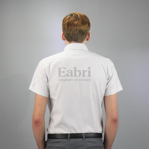男士夏季商务格子短袖衬衫 商品图1