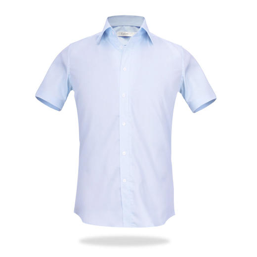 男士夏季纯棉方领短袖衬衫 商品图5