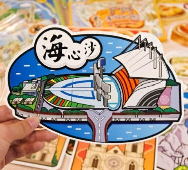 【城市符号创意明信片】10个广州经典地标绘制而成别具风格的明信片，最有纪念价值 商品图3